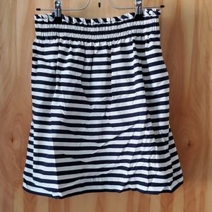 J. CREW striped skirt with elastic waistband